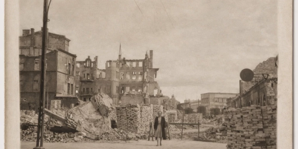 Graudu iela Liepājā 1941. gada jūnijā (no Ivara Ķupja arhīva).