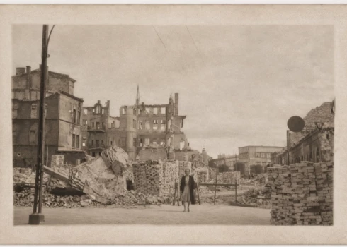 Graudu iela Liepājā 1941. gada jūnijā (no Ivara Ķupja arhīva).