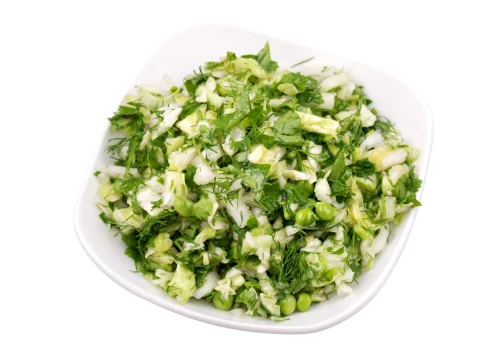 Vitamīniem bagāti zaļie salāti. 