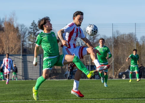 "Tukums 2000" futbolisti pēdējās minūtēs izrauj neizšķirtu pret "Liepāju".