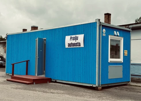 Uz Preiļu centra pārbūves laiku uz pagaidu novietni pārcelta pilsētas autoosta.