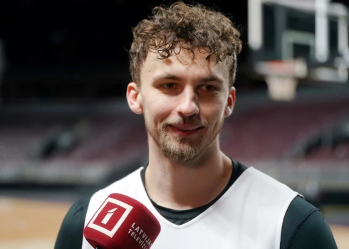 Basketbolists Kristers Zoriks.