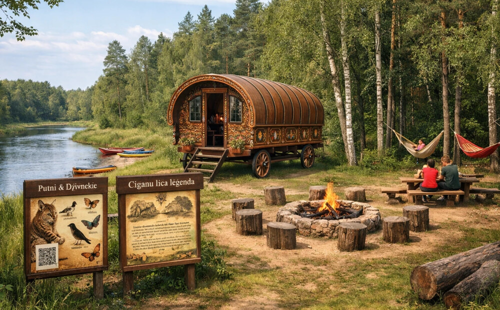 Ogres novada iedzīvotājiem jāizšķiras: kapu mūris, spēka trenažieri, pludmales laipa vai Čigānu līča leģenda