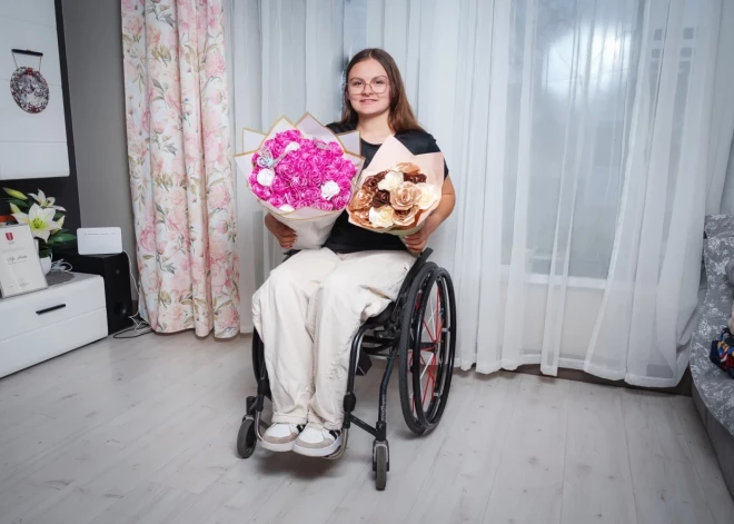 Самая юная спортсменка латвийской команды на Паралимпийских играх: "Я знаю, что все возможно"