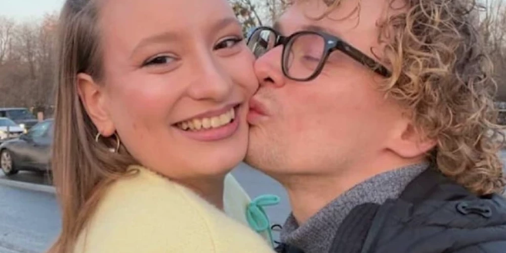 Aktieris Vladislavs Bengrafs ar sievu Jevgeņiju (ekrānuzņēmums no "Telegram")