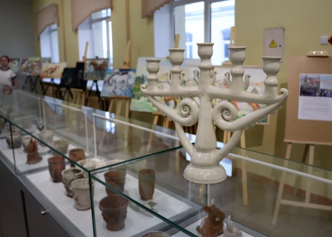 Raiņa centrā Daugavpilī iespējams apskatīt Maijas Bērziņas un Ilonas Šaušas darbu izstādi "Saulainais stūrītis"