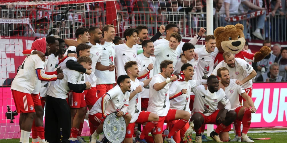 Četras kārtas līdz Vācijas bundeslīgas čempionāta beigām atlikušas četras kārtas.