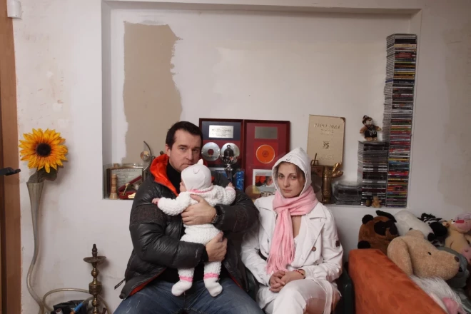 Артур и Сола со своей дочерью Мишель, которой всего пять месяцев (начало 2009 года).