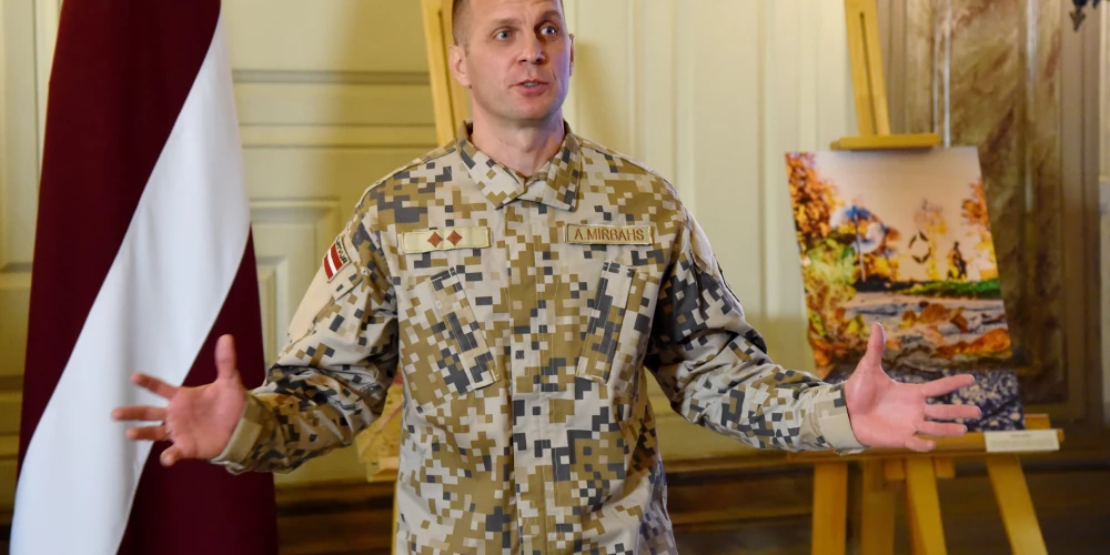 Полковник Национальных вооруженных сил Латвии Айвис Мирбахс.