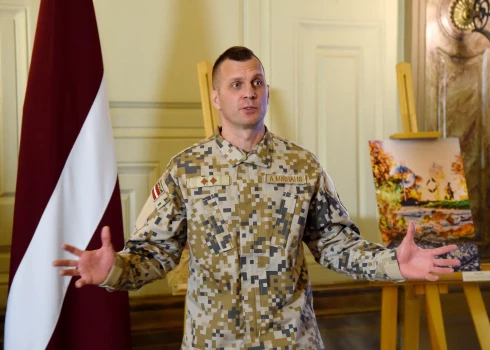 Полковник Национальных вооруженных сил Латвии Айвис Мирбахс.