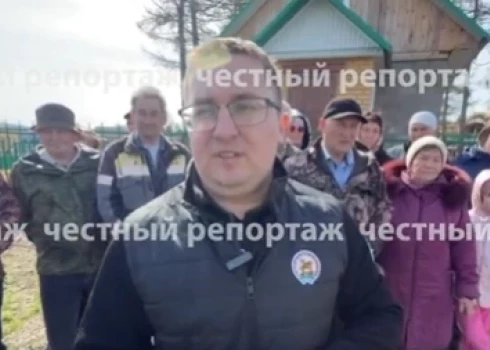 Boriskinas iedzīvotāji vēršas pie pāvesta (ekrānuzņēmums no video)