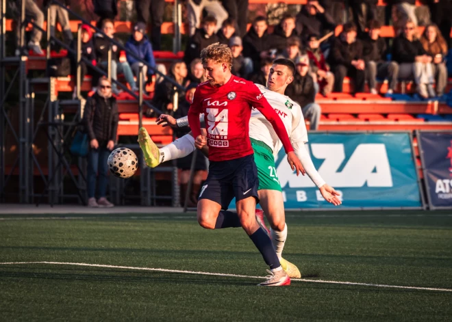 Medaļu pretendente "Auda" parāda raksturu Jelgavā, uzvarot no 0:2