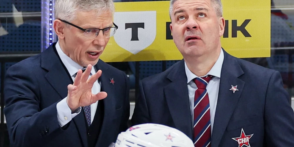 Leonīds Tambijevs (no labās) pirms tam strādāja Sanktpēterburgā. 