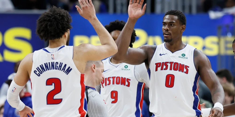 Detroitas pirmā uzvara savā laukumā "play off" ietvaros kopš 2008. gada.