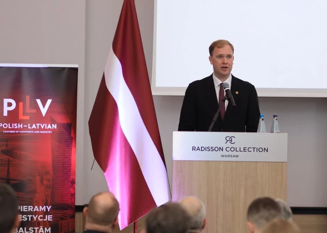 Ekonomikas ministrs Viktors Valainis Latvijas–Polijas biznesa forumā akcentē stratēģisko sadarbību drošības, tehnoloģiju un enerģētikas jomās