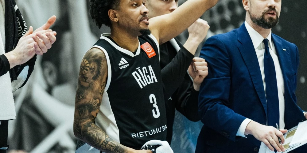 "VEF Rīga" basketbolisti LBL pusfināla pirmajā spēlē uzvar "Ventspili".