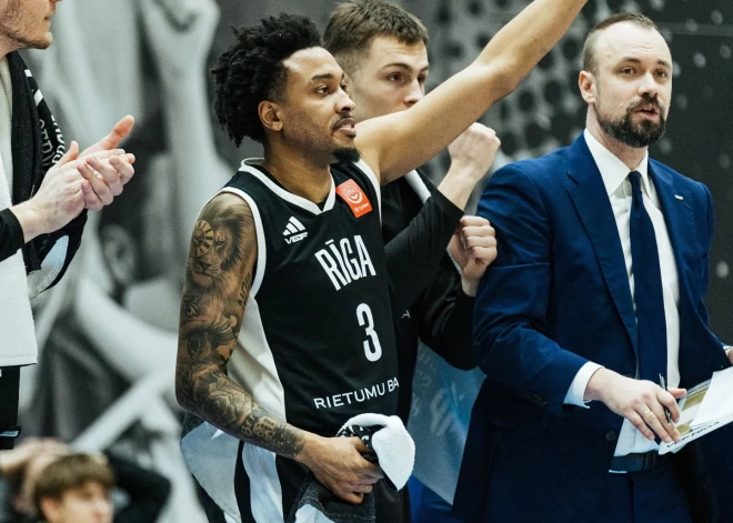 "VEF Rīga" Latvijas Basketbola līgas pusfināla pirmajā spēlē uzvar "Ventspili"