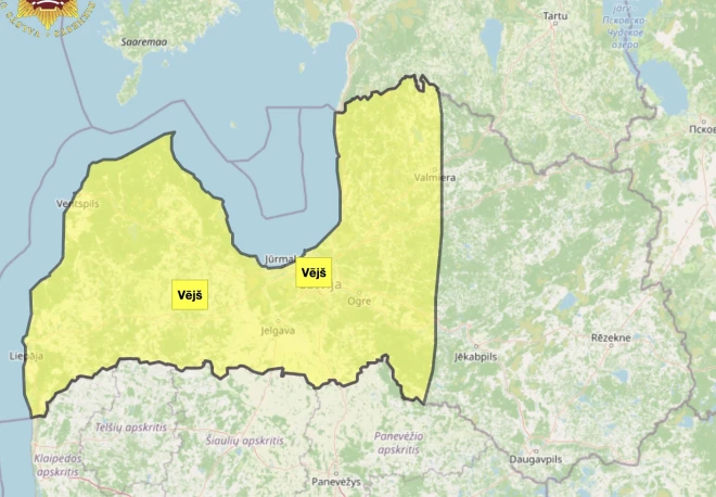 LVĢMC pazeminājis laikapstākļu brīdinājuma līmeni no oranžā uz dzelteno.