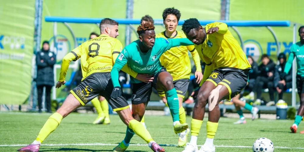 "Audas" futbolisti uzvar "Tukums 2000" komandu.