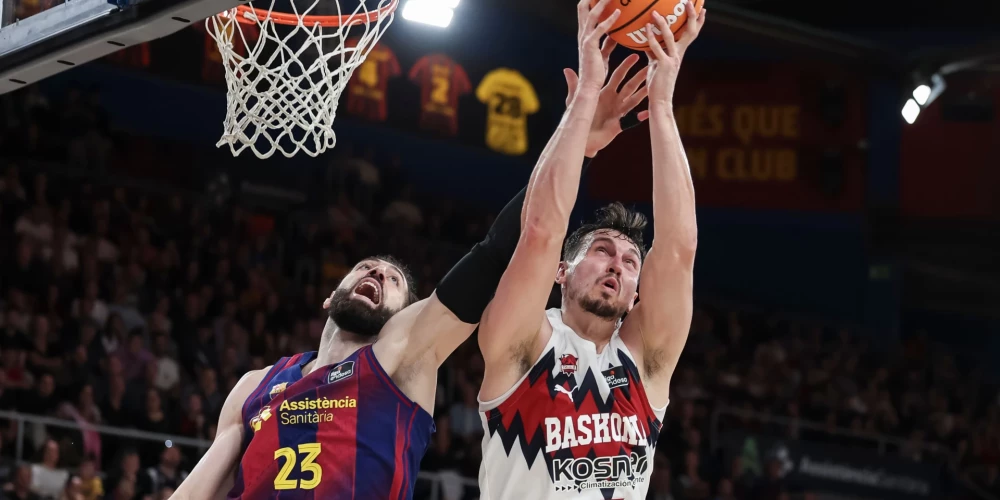 Rodions Kurucs pret "Barcelona" guva 15 punktus.