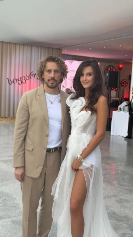 Ника Ломиа с Максимом Галкиным.