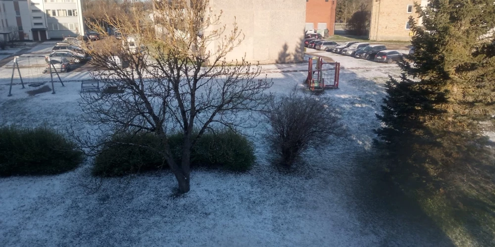 27. aprīļa sniegotais rīts Madonā.