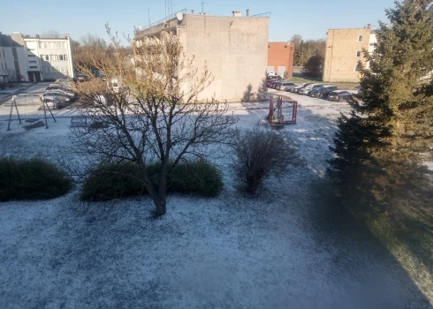 27. aprīļa sniegotais rīts Madonā.