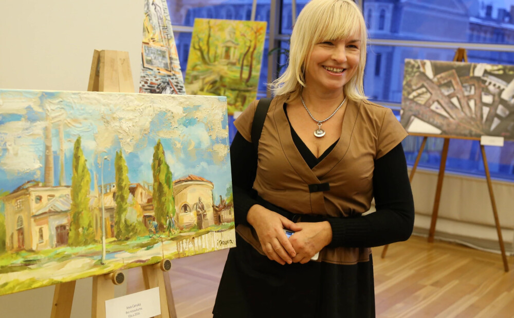 Mārupes māksliniece Ieva Caruka Ukrainā izrādījusi izstāžu ciklu