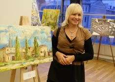 Mārupes māksliniece Ieva Caruka Ukrainā izrādījusi izstāžu ciklu
