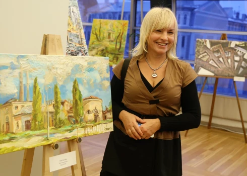 Māksliniece Ieva Caruka.