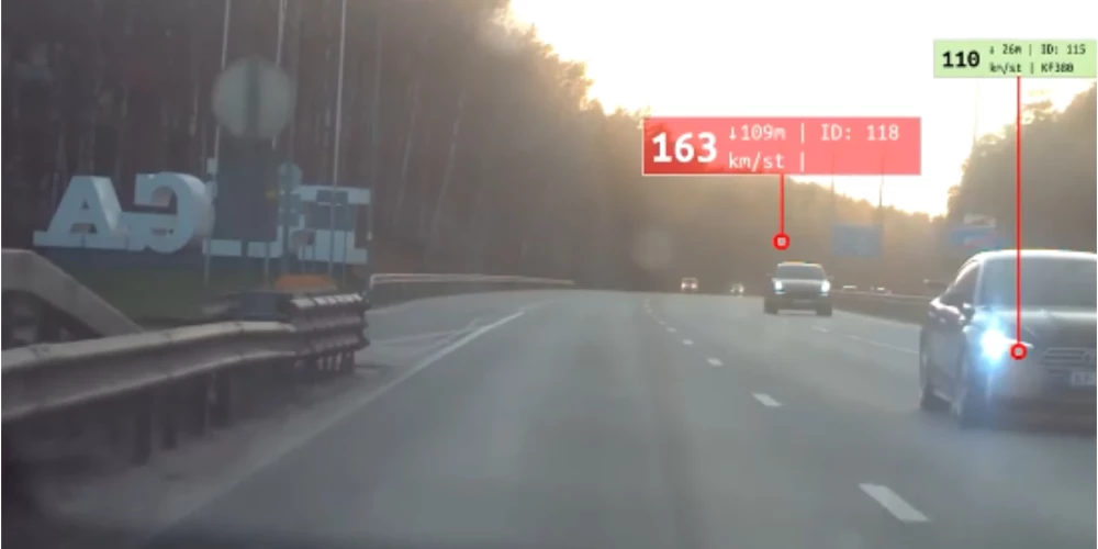 Ekrānuzņēmums no Valsts policijas video