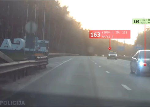 Ekrānuzņēmums no Valsts policijas video