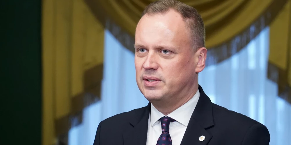 "Apvienotais saraksts" Saeimas frakcijas vadītājs Edgars Tavars. 