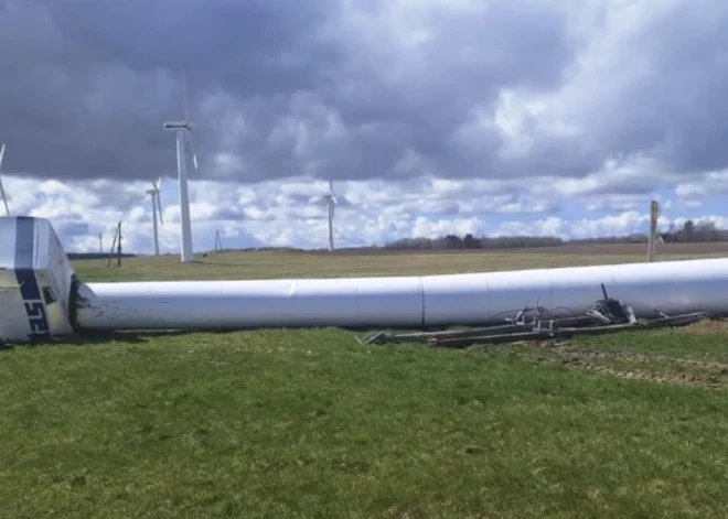  Viss vērtīgākais ir aiznests! Apzagta Dienvidkurzemē nokritusī vēja turbīna