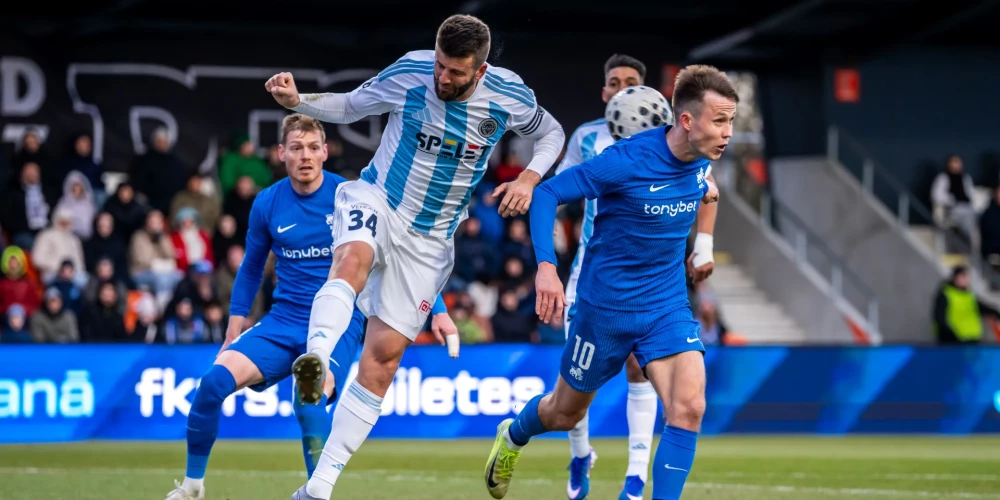 RFS mērojas spēkiem ar "Riga" (foto: Sanita Ieva Sparāne / FC RFS)