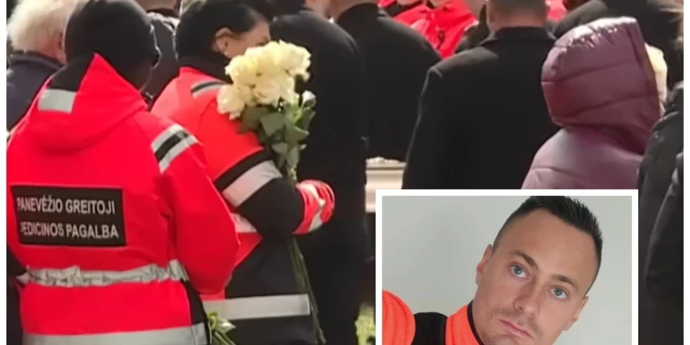 На похоронах собрались не только родственники Мантаса, но и друзья, коллеги и другие медики из многих городов Литвы.
