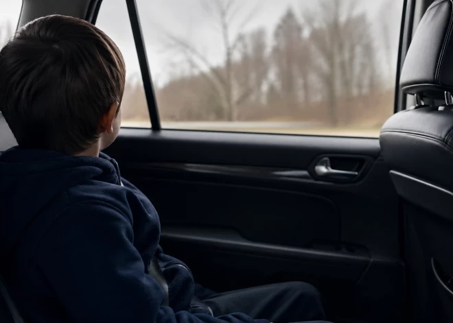 Ребенок плакал и не мог успокоиться: под Кулдигой пьяная мать врезалась в дерево с 3-летним сыном в машине