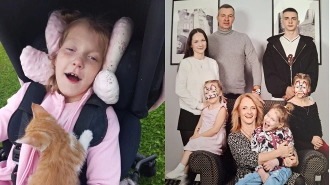 Дарта стала третьим ребенком в семье. Из-за неправильно принятых родов желанный она стала инвалидом.