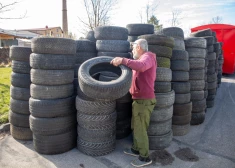 Jelgavā divu dienu laikā pārstrādei nodots vairāk nekā 3500 nolietoto riepu