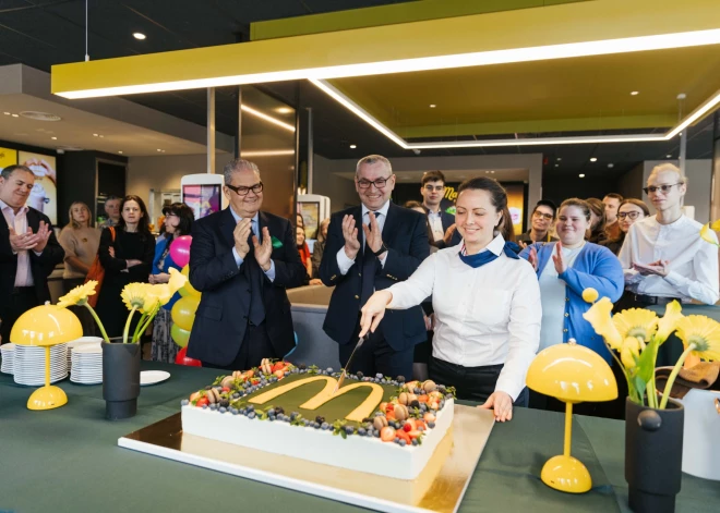 ФОТО: McDonald's открыл новый ресторан под Ригой - туда вложили 1,6 млн евро