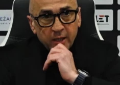 Atkāpjas virslīgas debitantes "Ogre United" galvenais treneris Rehviašvili