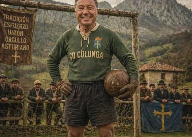 Spānijas futbola līgas spēlē vārtus sargās 70 gadus vecs vectētiņš