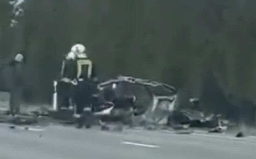 VIDEO: smaga avārija uz Vidzemes šosejas; gājis bojā cilvēks