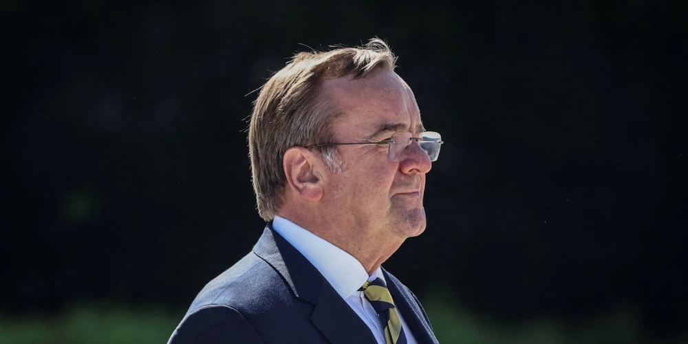 Vācijas aizsardzības ministrs Boriss Pistoriuss.