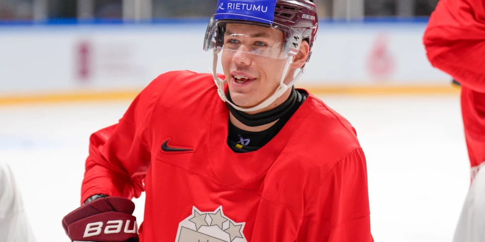Sandis Vilmanis jau aizvadījis pirmo treniņu ar Latvijas izlasi. 