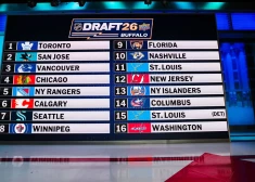 Galvenā loterijas favorīte "Canucks" piedzīvo vilšanos, 2026. gada NHL drafta pirmais numurs tiek "Maple Leafs"