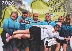 FOTO: pārgājienā "Ejam visi!" Jaunpilī piedalījies rekordliels dalībnieku skaits