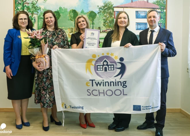 Madonas bērnudārzs “Kastanītis” saņem “eTwinning Skola” statusu un Eiropas Komisijas pateicību