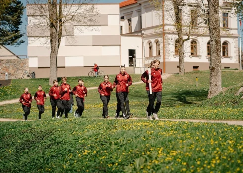 Latvijas Jaunatnes X Olimpiādes lāpas ceļojums. 