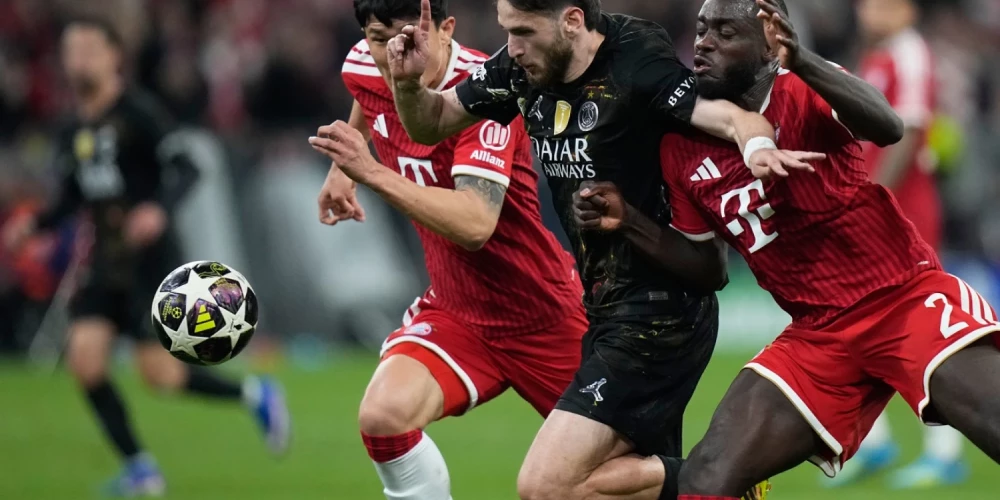 PSG futbolisti kļūst par "Arsenal" pretiniekiem UEFA Čempionu līgas finālā.